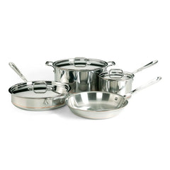 All-Clad 6000-7 Copper Core 7 Piece Stainless Steel Cookware Set