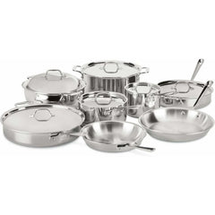 All-Clad D3 Stainless Steel 14 Piece Set - 401716