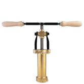Bottene Bigolaro Premium Hand Pasta Extruder with Rigatoni and Spaghetti 2.5 mm Brass Dies Made in Italy