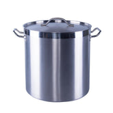 Commercial Quality Stainless Steel Pot - 115 L / 122 Qt #SP045060 - Perfect for Canning Sauces, Home and Restaurant Quality