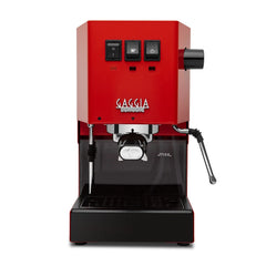 Gaggia Classic Pro E24 Cherry Red - Latest Model with Brass Boiler & Improved Steam Capability