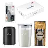 $351 Value - Jura Glass Milk Container, Glacette Black, HP3 Milk Pipe, Care Kit, Aroma Eccellente1KG Espresso Beans