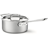 All-Clad D5 - 4 qt. Stainless Steel Brushed Covered Saucepan BD55204