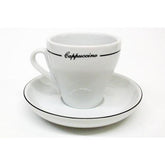 Armand Lebel Cappuccino 12 Piece Cup & Saucer Set - Tall Line Design