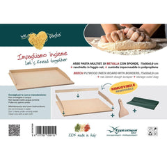 Eppicotispai Large 29.5" Wide Beech Plywood Pasta Board - Made in Italy