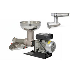 Fabio Leonardi MR9 3/4 HP SP5 Tomato Machine + TC22 Meat Grinder Combo
