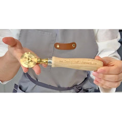 Brass Pastry and Pasta Wheel