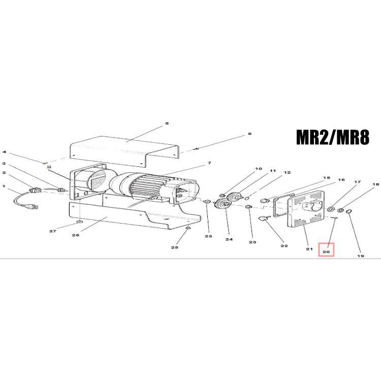 Fabio Leonardi MR2/MR0/MR8/MR9/MR10 Screws for Front of Motor Flange (5 pieces)