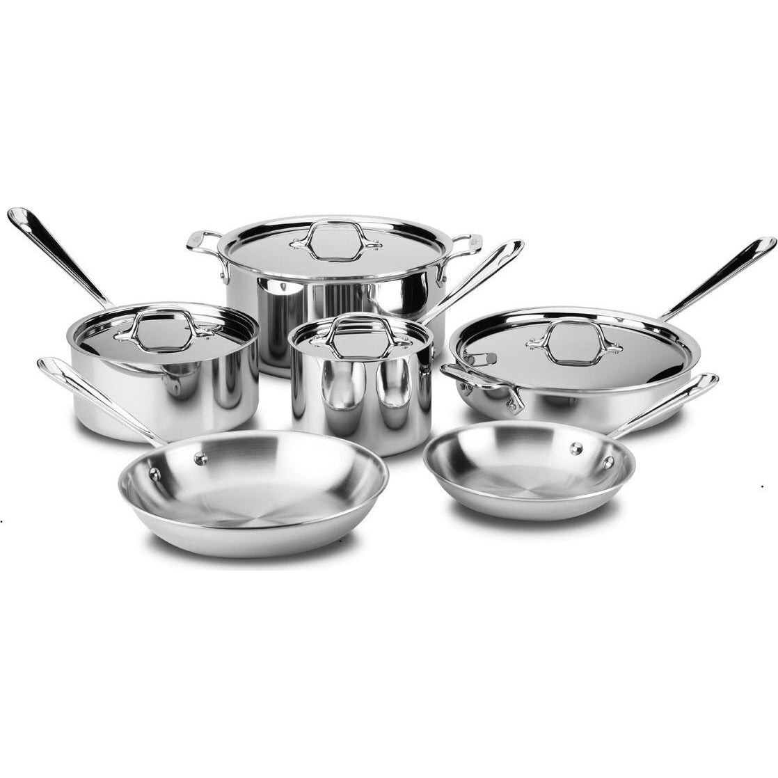 All-Clad D3 Stainless Steel 10 Piece Set - 8400002425