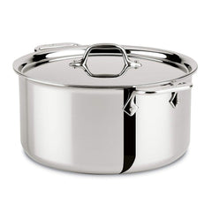 All-Clad D5 - 8 qt. Stainless Steel Polished Stock Pot w/ Lid - SD55508