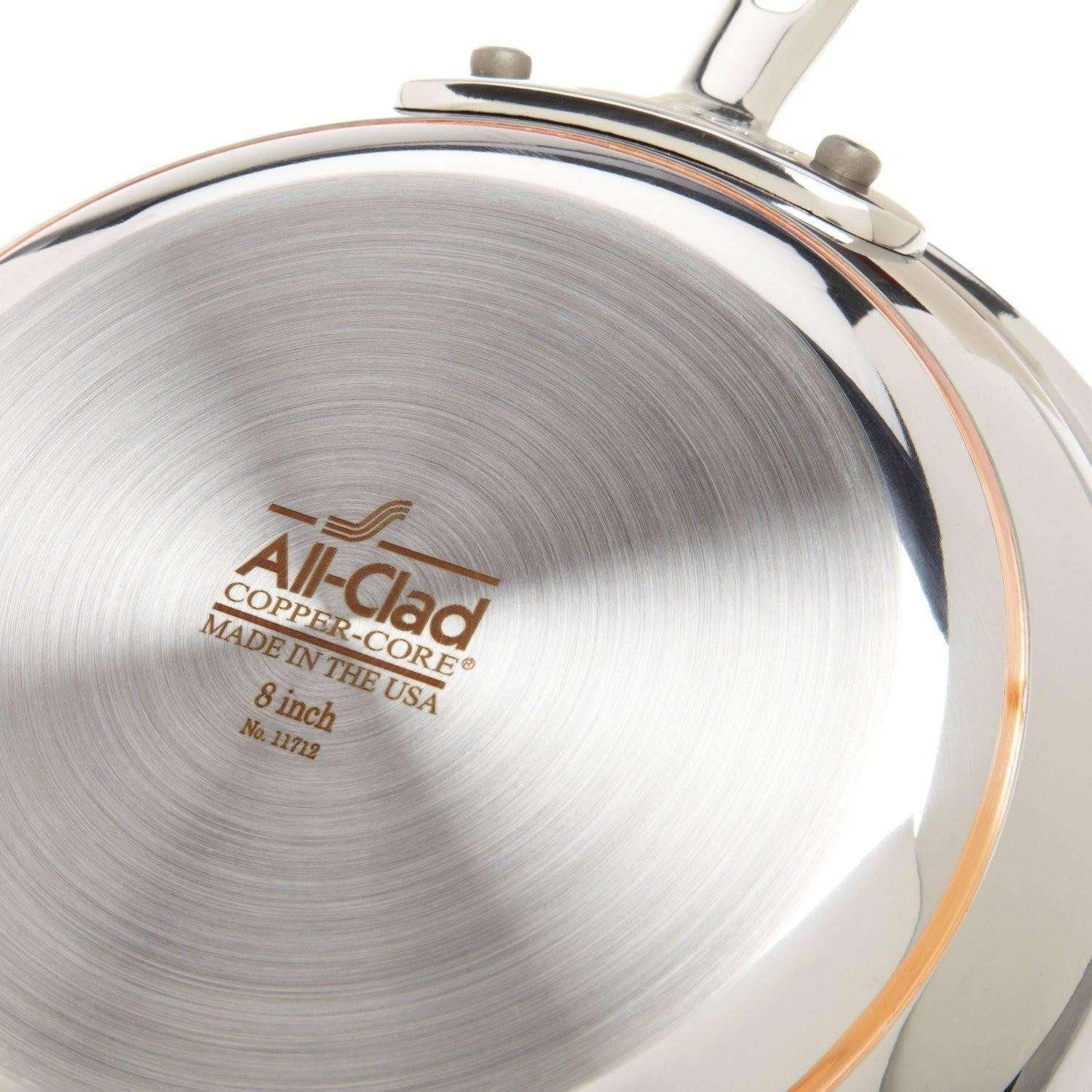 All-Clad 600822 Copper Core 10 Piece Stainless Steel Cookware Set