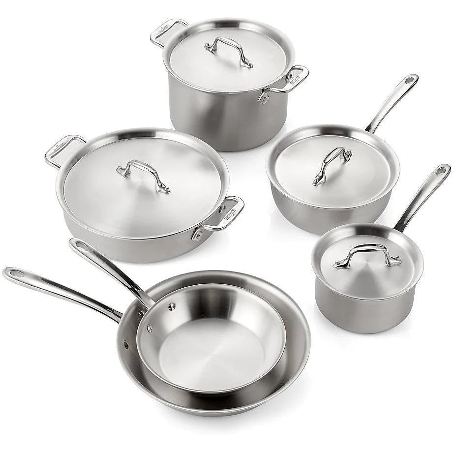 All-Clad D3 Stainless Steel 10 Piece Set Brushed - CBB0010