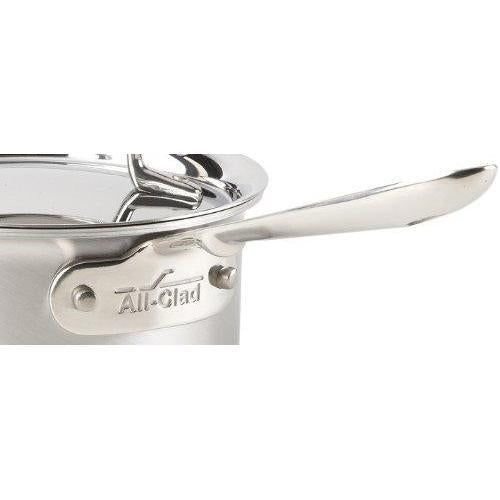 All-Clad D5 - 4 qt. Stainless Steel Brushed Covered Saucepan BD55204