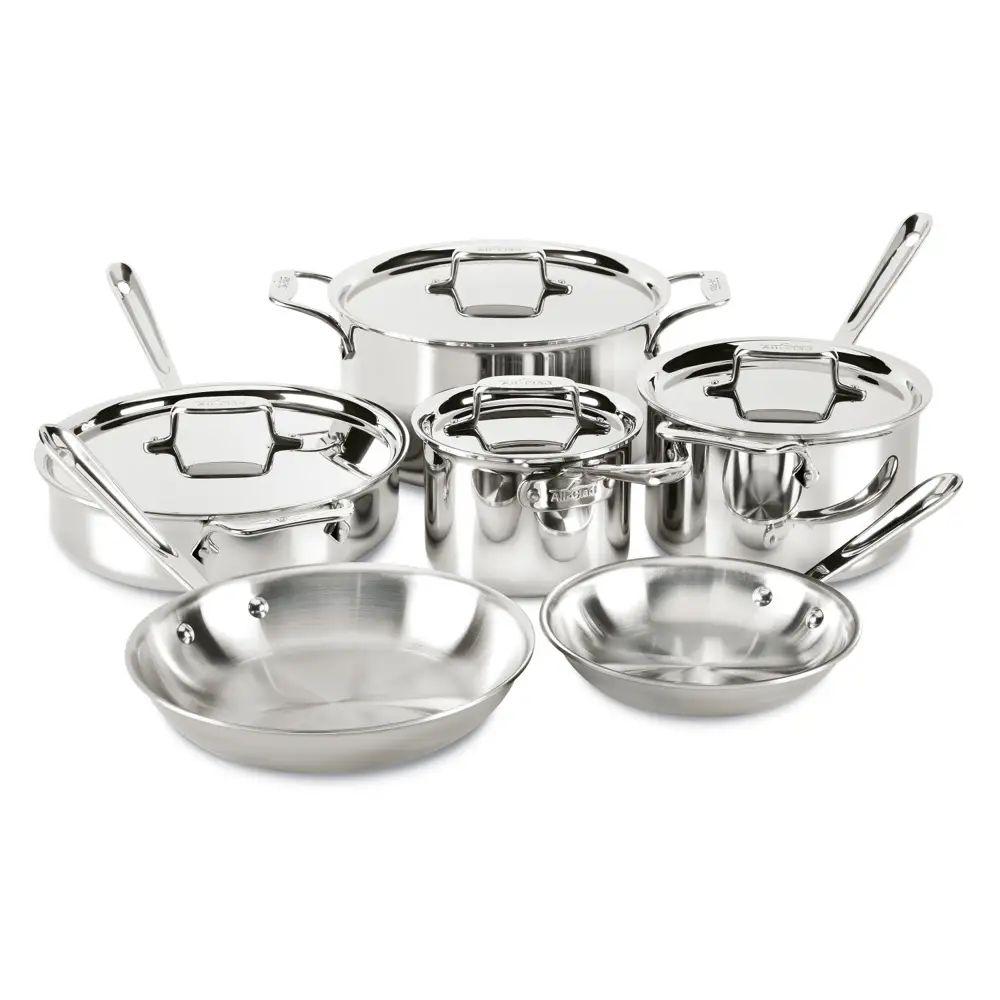 All-Clad 10 Piece D5 Polished Set - SD501010-R