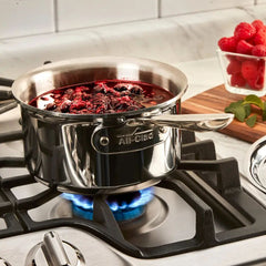All-Clad D5 - 1.5 qt. Mirror Finish Stainless Steel Covered Saucepan