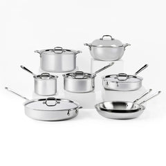 All-Clad D3 Stainless Steel 14 Piece Set - 401716