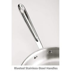 All Clad D5 - 8" Stainless Steel Brushed Fry Pan - BD55108