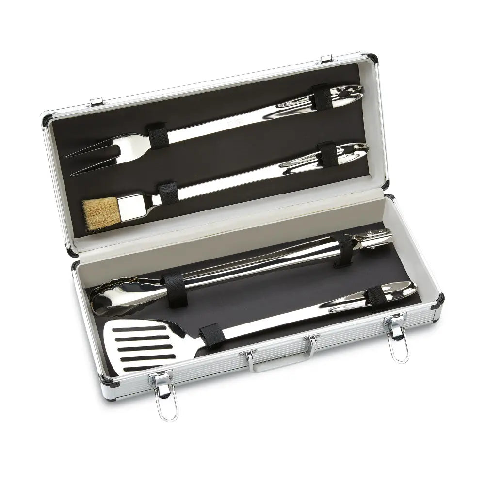 $290 Value! FG - All Clad Stainless Steel 4 piece BBQ Tool Set with box T147 - Not for Purchase