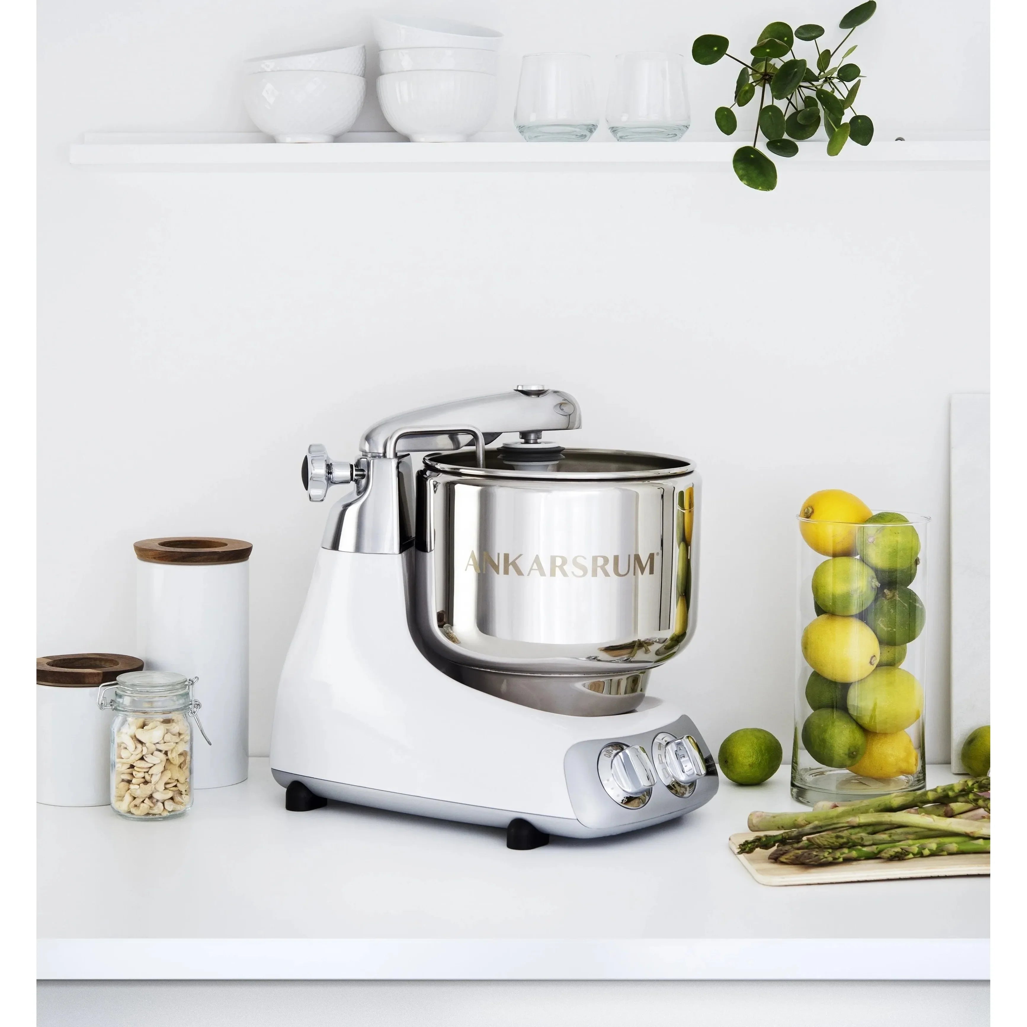 Ankarsrum Stand Mixer Glossy White AKM6230GW - Open Box