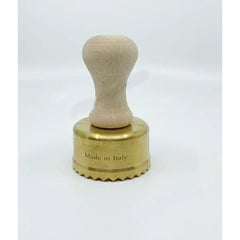 Brass Round 65 mm Ravioli Stamp - Made in Italy
