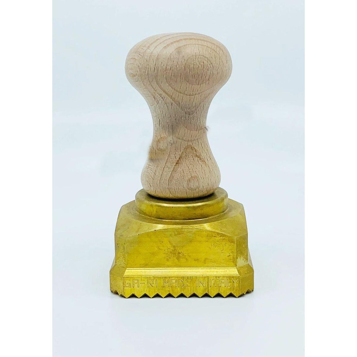 Brass Square 60mm x 60mm Spring Loaded Ravioli Stamp - Made in Italy