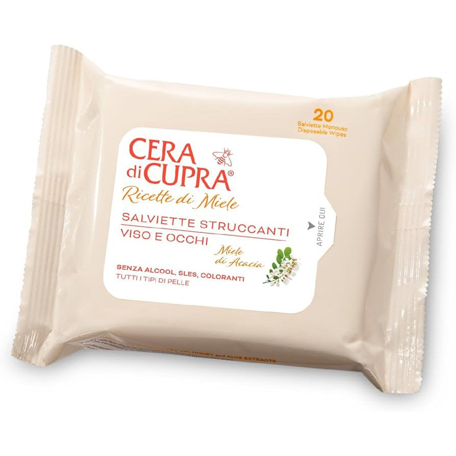 Cera di Cupra Make-Up Remover Wipes for Face and Eyes