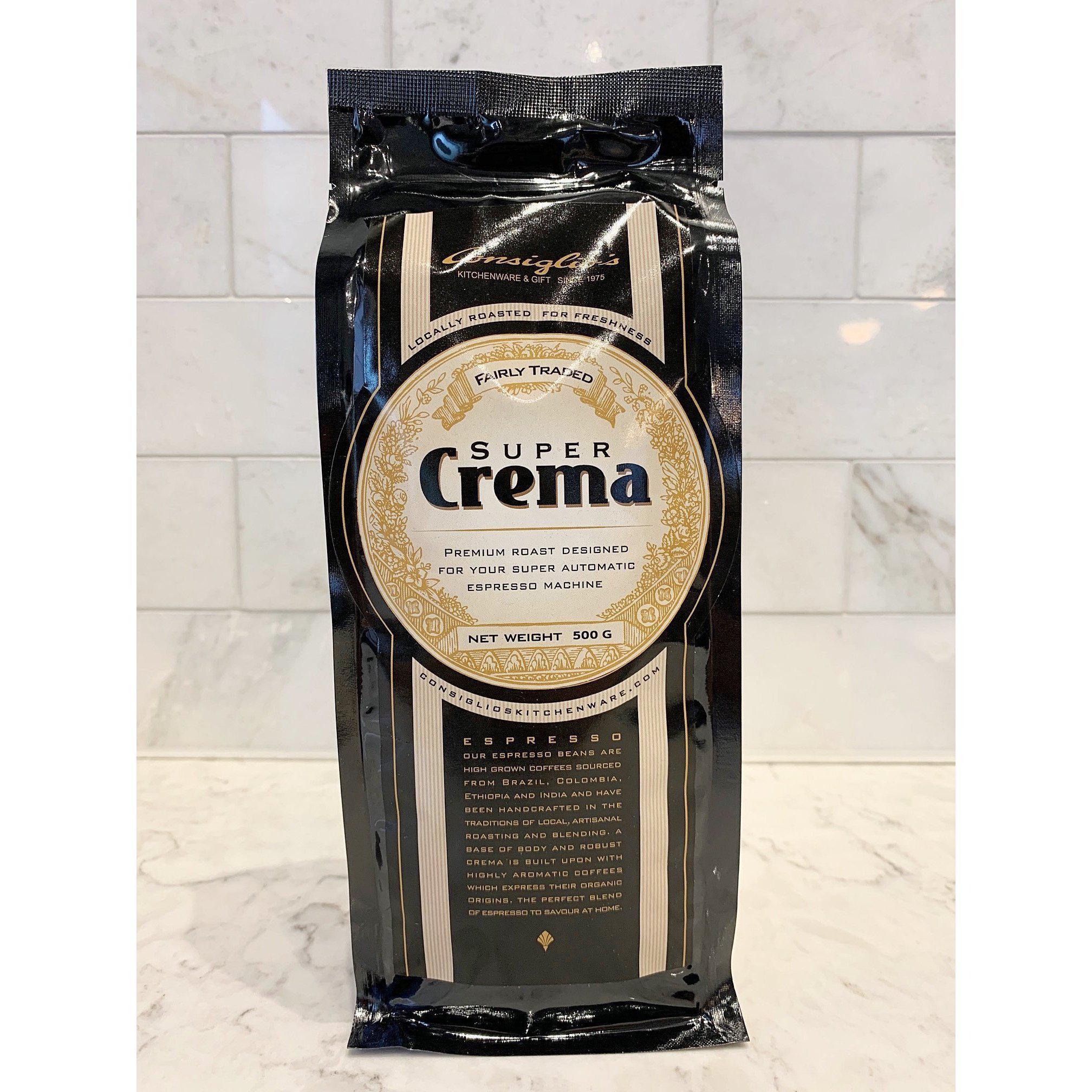Consiglio's 1.1 LB / 500g Super Crema Premium Fresh Roasted Espresso Beans - Roasted in Canada