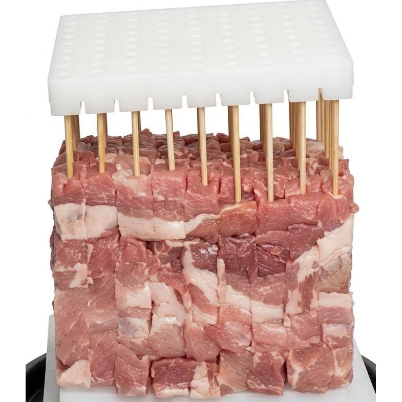 Crazy Souvle Premium Heavy Duty Souvlaki Kebab Maker - Makes 49 Skewers 150 grams per piece - 00037 - Made in Greece