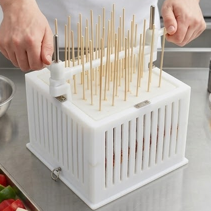 Crazy Souvle Premium Heavy Duty Spiedini / Arrosticini Maker - Makes 169 Skewers 30 grams per piece - 00010 - Made in Greece