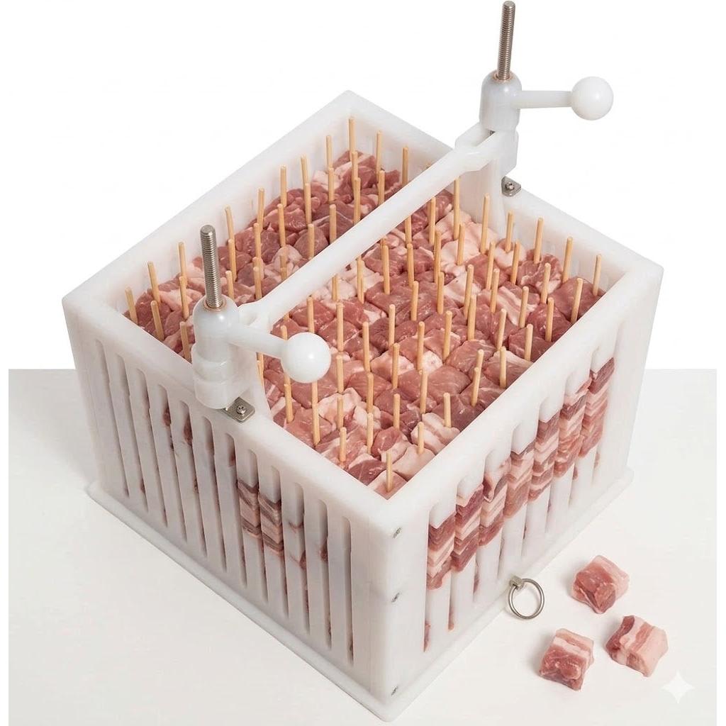Crazy Souvle Premium Heavy Duty Spiedini / Arrosticini Maker - Makes 169 Skewers 30 grams per piece - 00010 - Made in Greece