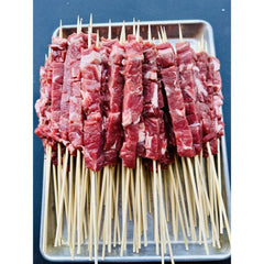 Cubo Complete Arrosticini / Speducci Maker Set with Knife & Skewers - Makes 100 Italian Arrosticini Lamb Skewers - Made in Italy