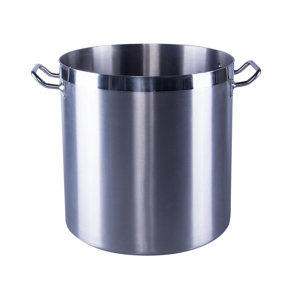 Commercial Quality Stainless Steel Pot - 71 L / 75 Qt #SP044545 - Perfect for Canning Sauces, Home and Restaurant Quality