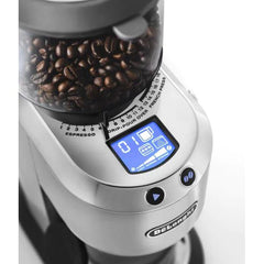 Delonghi Dedica Espresso Coffee Grinder in Stainless Steel Housing