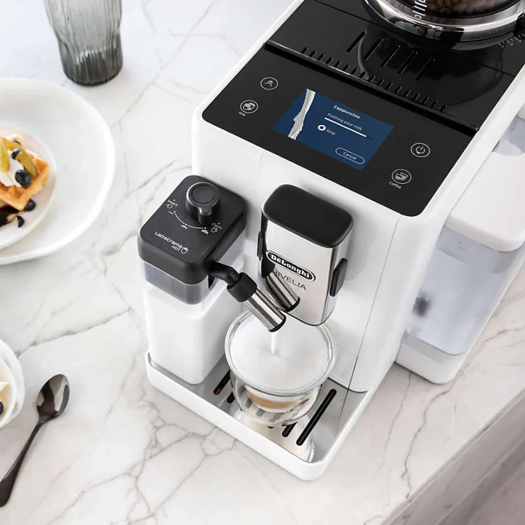 DeLonghi Rivelia Arctic White EXAM44055W Fully Automatic Espresso Machine