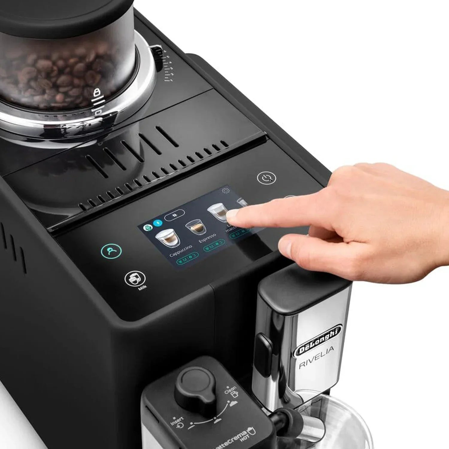 DeLonghi Rivelia Onyx Black EXAM44055B Fully Automatic Espresso Machine
