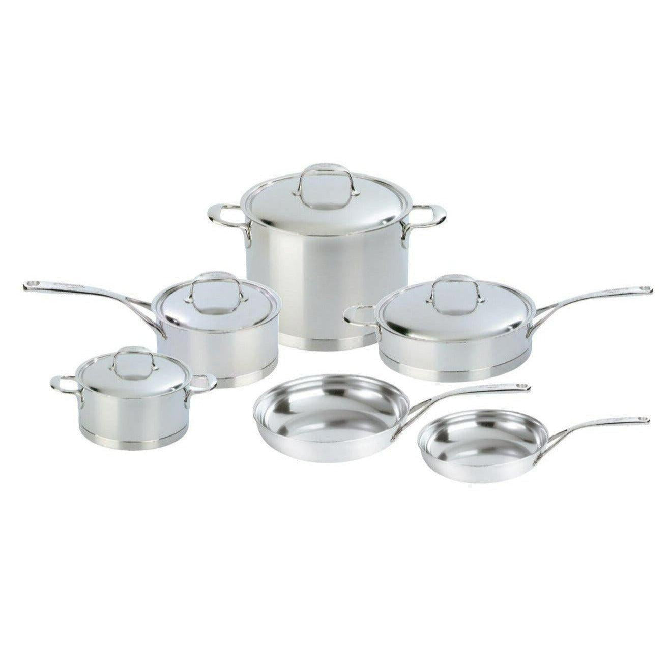 Demeyere Atlantis 10 Piece 18/10 Stainless Steel Cookware Set