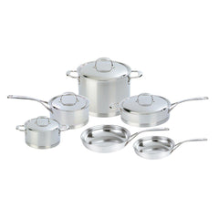 Demeyere Atlantis 10 Piece 18/10 Stainless Steel Cookware Set - Open Box, Unused