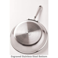 All-Clad D5 - 12" Stainless Steel Brushed Fry Pan - BD55112
