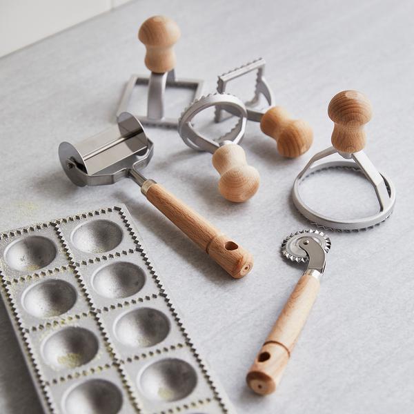 Eppicotispai Ravioli & Tortellini Starter Set - Made in Italy from Aluminum and Wood