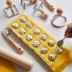 Eppicotispai Ravioli & Tortellini Starter Set - Made in Italy from Aluminum and Wood