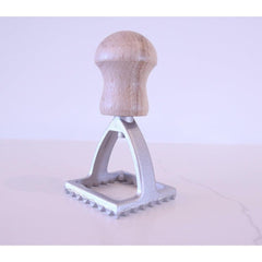 Eppicotispai Square Ravioli Stamp 40mm - Made in Italy from Aluminum and Wood