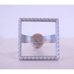 Eppicotispai Square Ravioli Stamp 70mm - Made in Italy from Aluminum and Wood