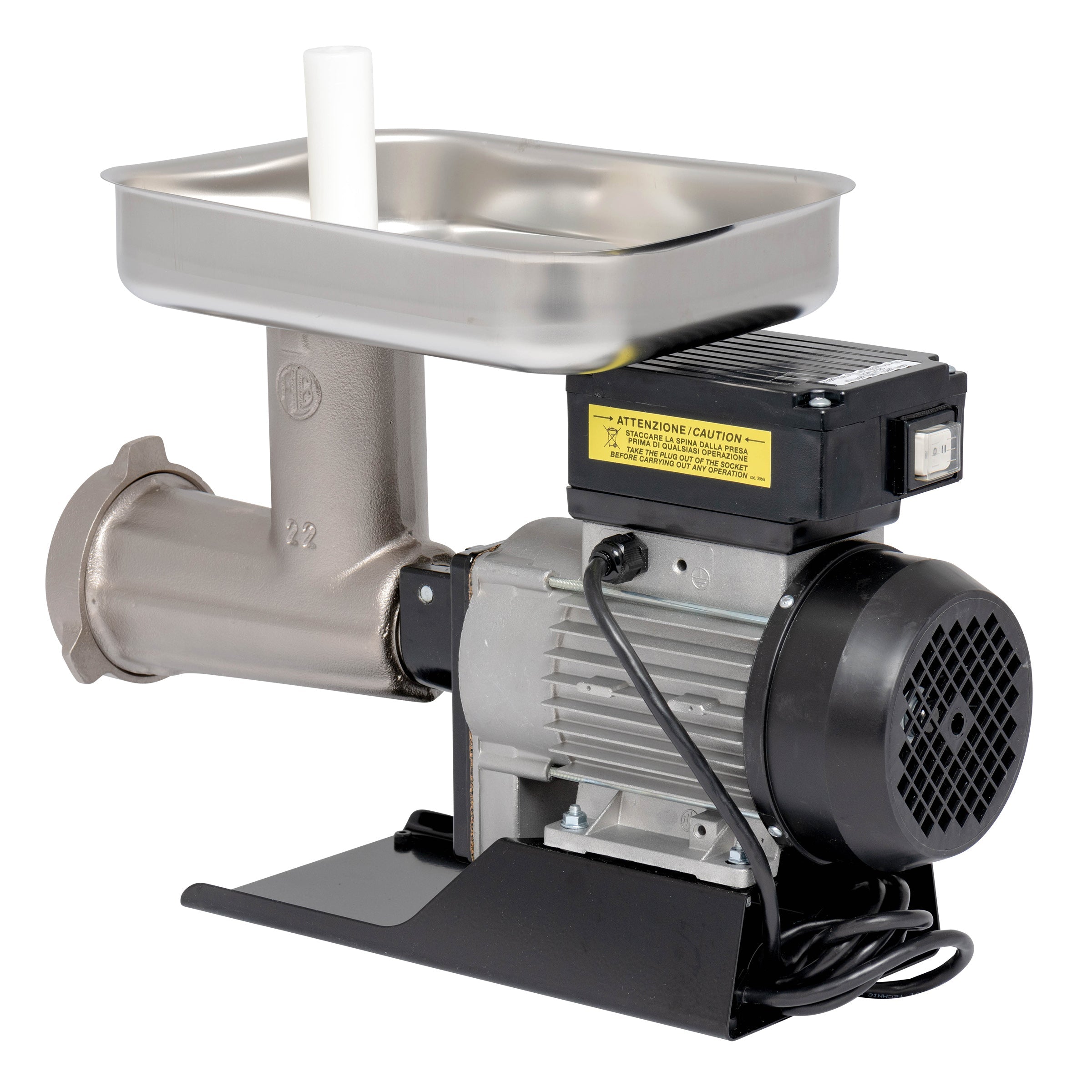 Fabio Leonardi MR9/TC22 3/4 HP Electric Meat Grinder - Made in Italy Professional Meat Grinder & Sausage Stuffer - LIMITED TIME PROMOTION