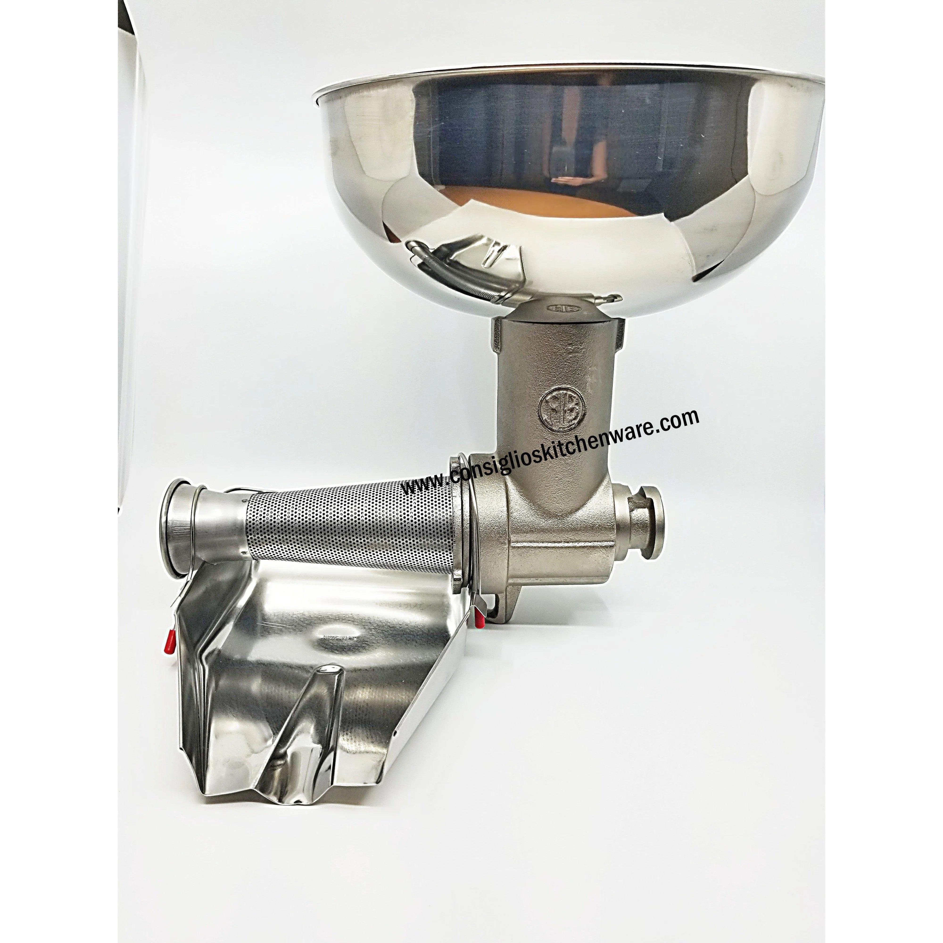 Fabio Leonardi MR0 1/2 HP SP3 Tomato Machine + #12 Meat Grinder