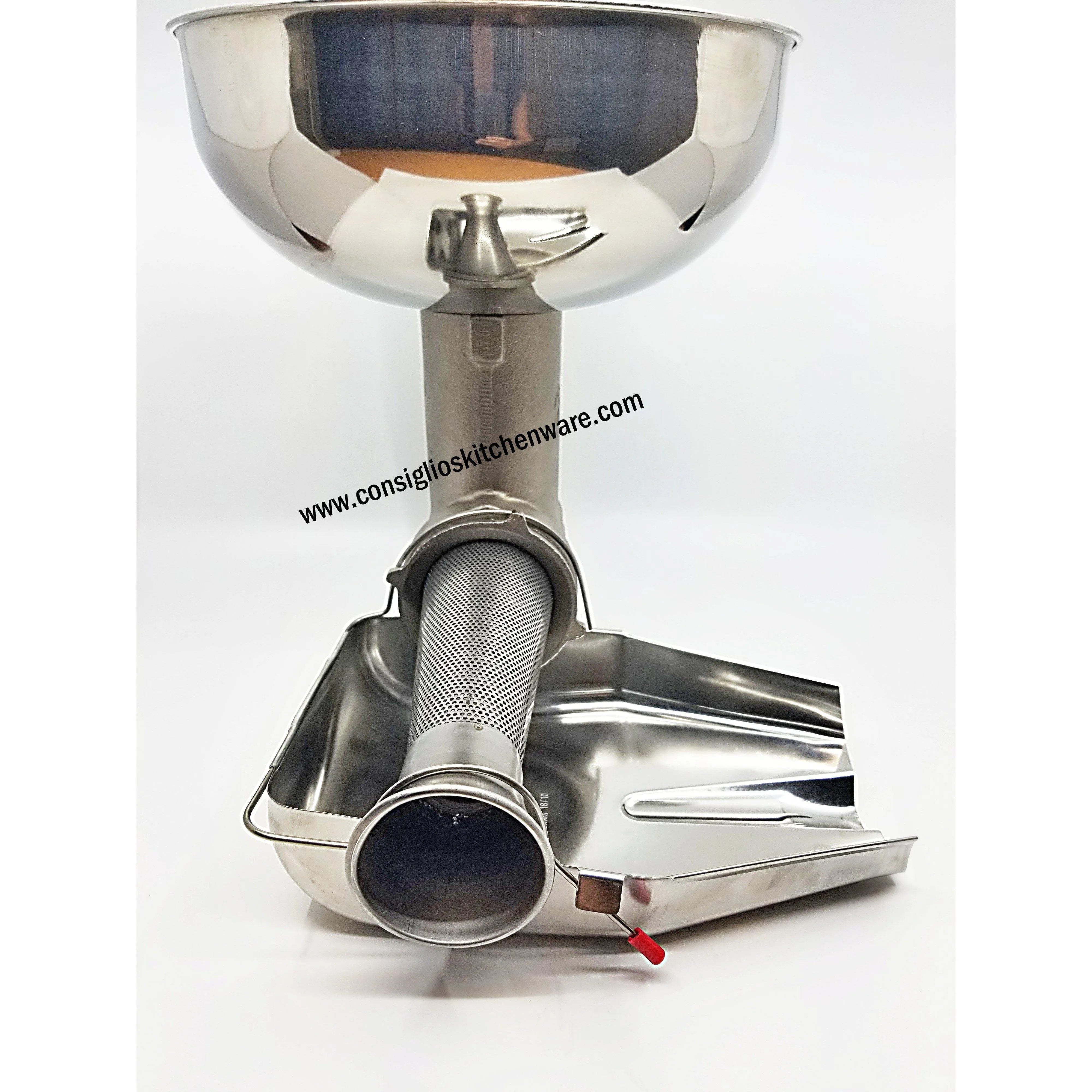 Fabio Leonardi MR0 1/2 HP SP3 Tomato Machine + #12 Meat Grinder