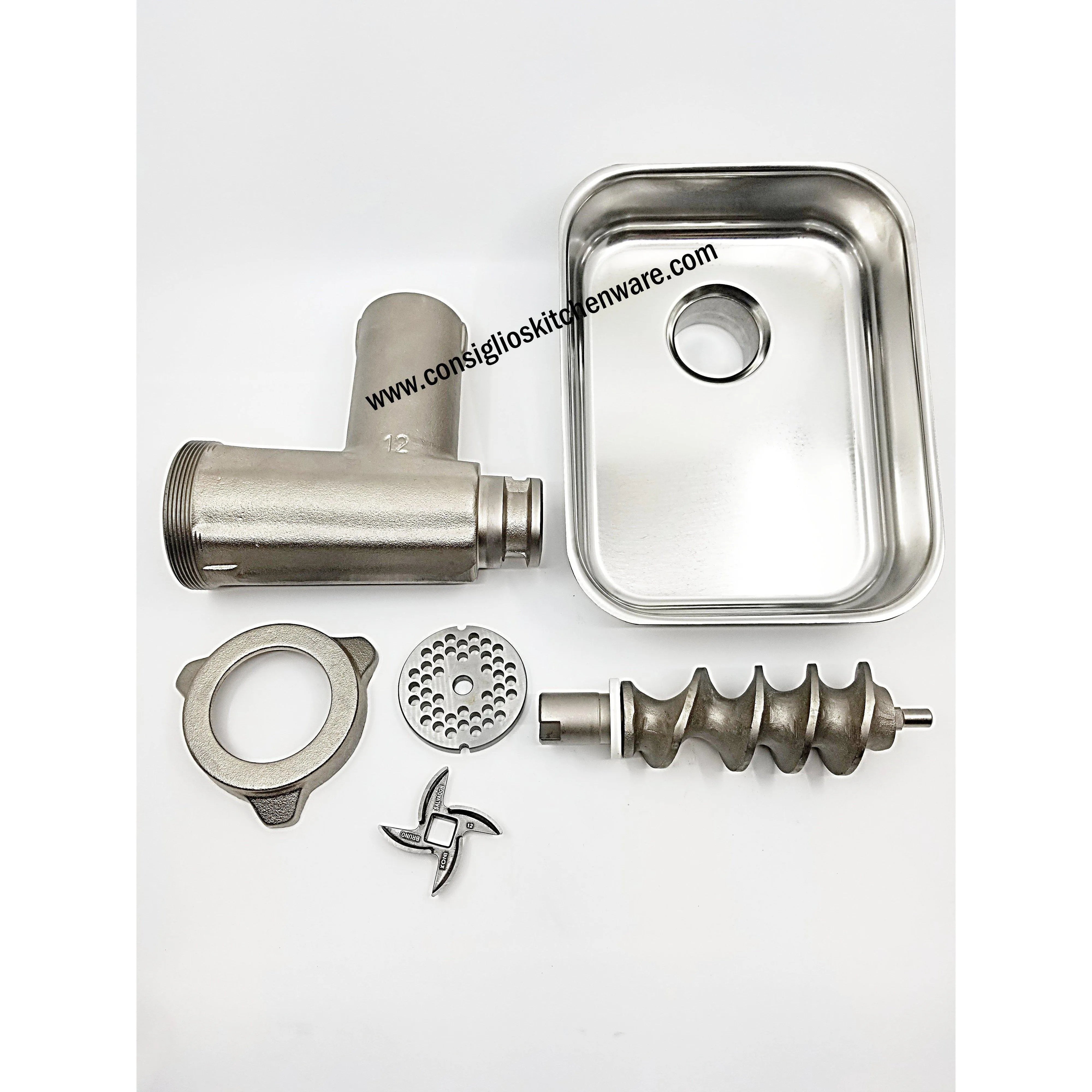 Fabio Leonardi MR0 1/2 HP SP3 Tomato Machine + #12 Meat Grinder