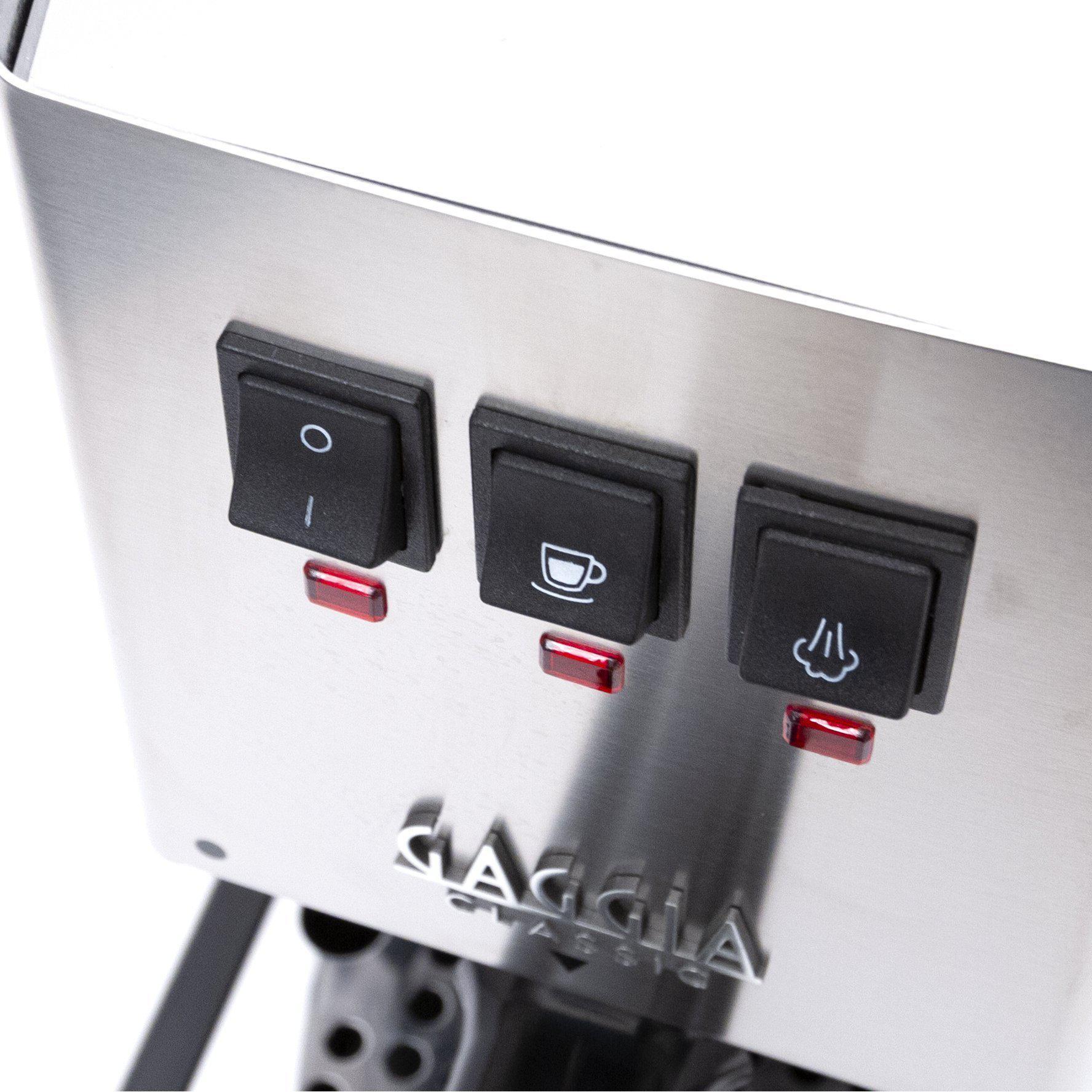Gaggia Classic Pro E24 - Latest Model with Brass Boiler & Improved Steam Capability