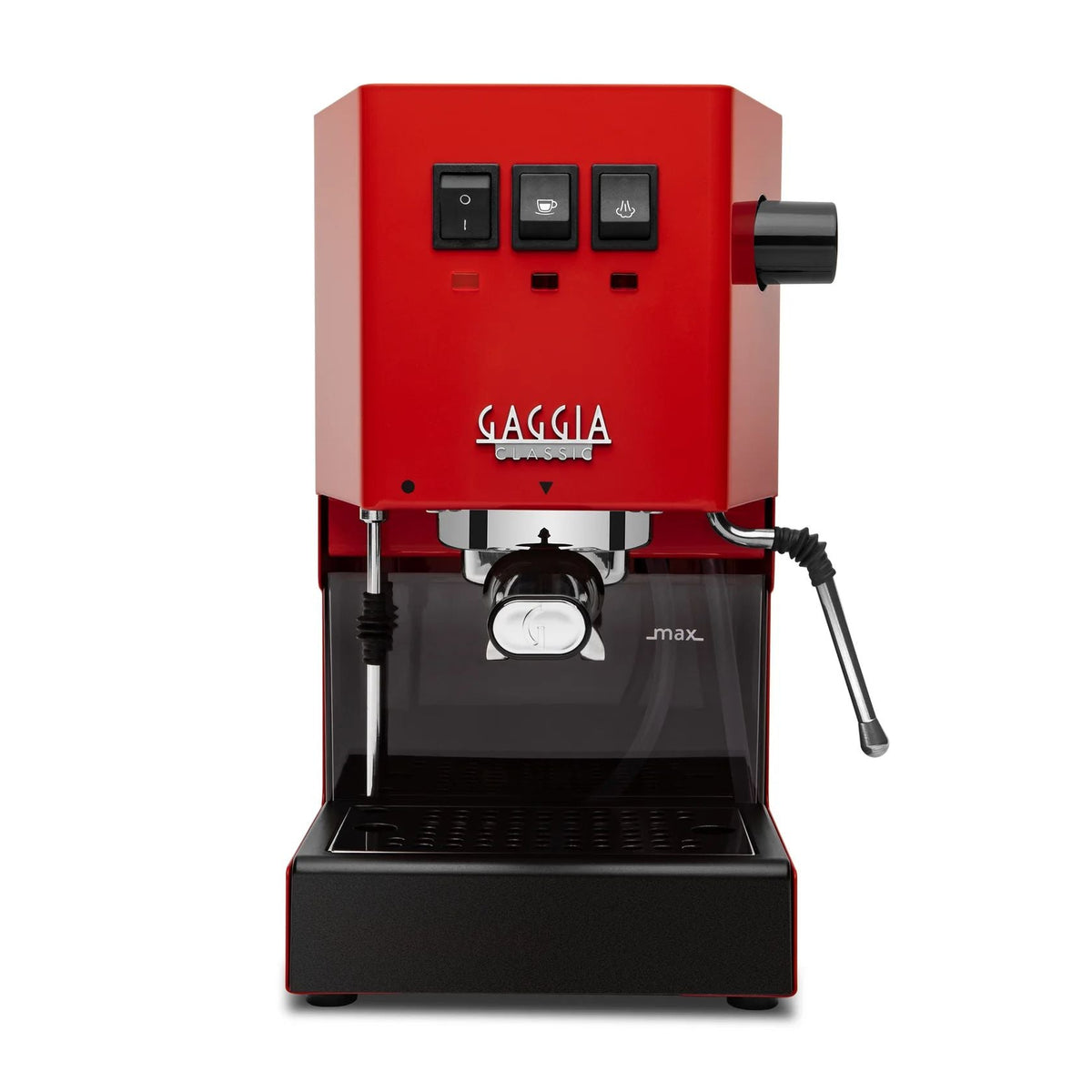 Gaggia Classic Pro E24 Cherry Red - Latest Model with Brass Boiler & Improved Steam Capability