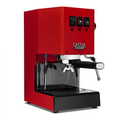 Gaggia Classic Pro E24 Cherry Red - Latest Model with Brass Boiler & Improved Steam Capability