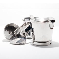 Giannina 3 Cup Made in Italy Stainless Steel Stovetop Espresso Maker New Restyled Version Model - 3003010